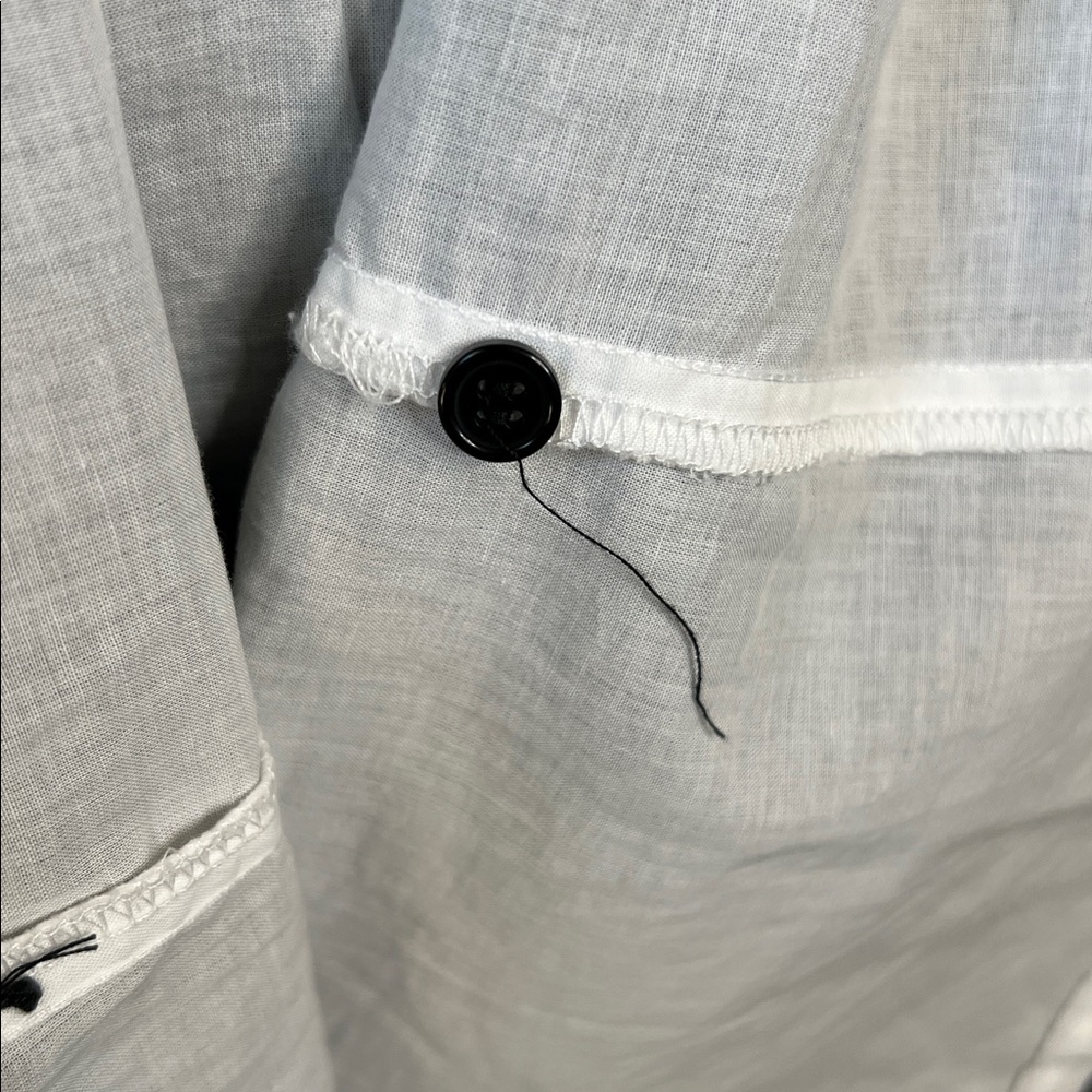 Finley Black Eyelet And White Minimalist Quiet Luxury  Dress Size M - Picture 8 of 8